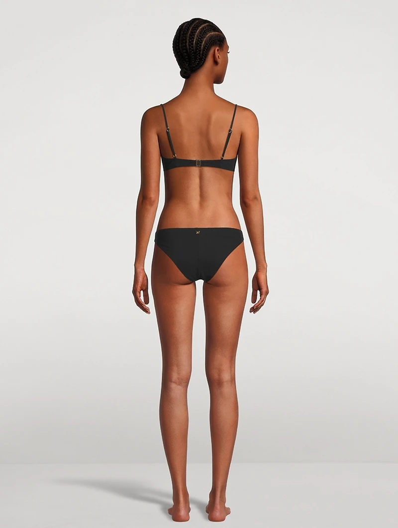 Lace Inset Bikini Bottom