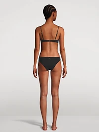 Lace Inset Bikini Bottom