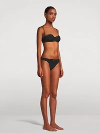 Lace Inset Bikini Bottom