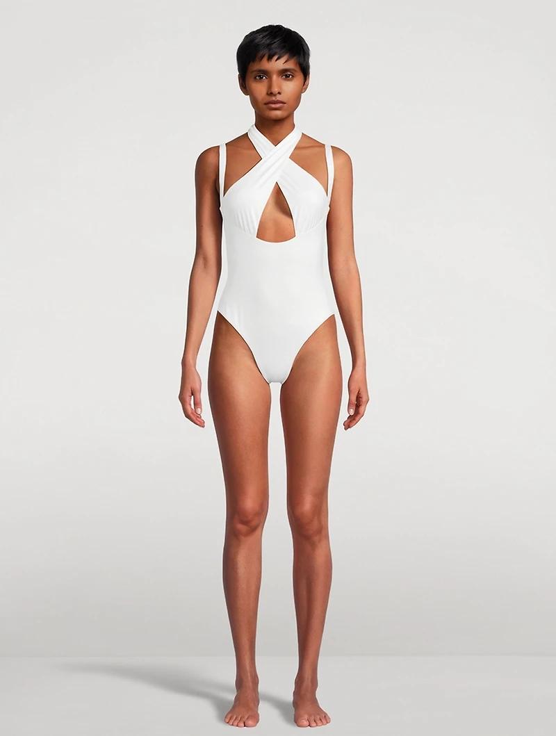 La Sirene One-Piece Halter Swimsuit