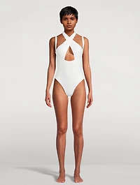La Sirene One-Piece Halter Swimsuit