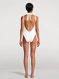 La Sirene One-Piece Halter Swimsuit