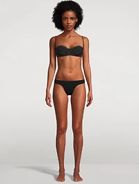 Lace Inset Balconette Bikini Top