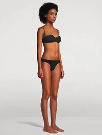 Lace Inset Balconette Bikini Top