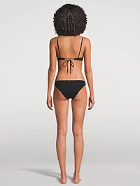 Lace-Up Demi Bikini Top