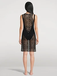 Diamanté Embroidered Mini Dress
