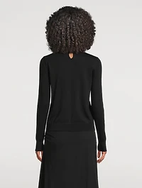 Embellished Silk Cotton Sweater