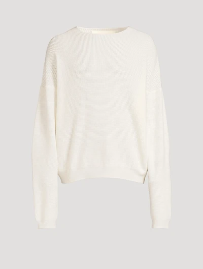 Waffle Crewneck Sweater
