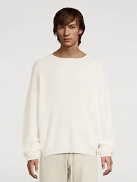 Waffle Crewneck Sweater