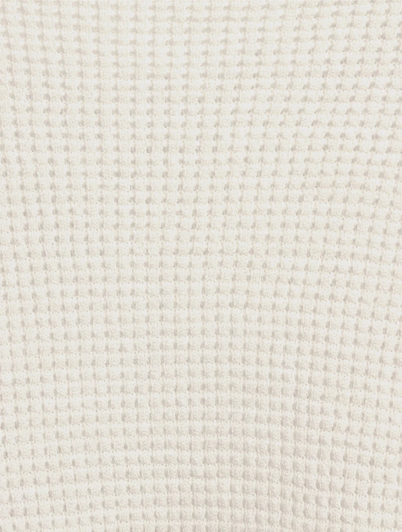 Waffle Crewneck Sweater