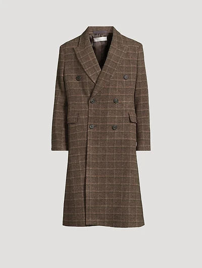 Whale Wool Coat Dorf Check