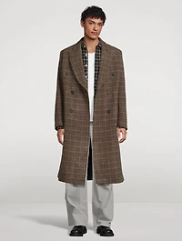 Whale Wool Coat Dorf Check