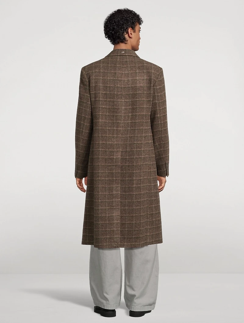 Whale Wool Coat Dorf Check