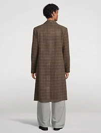 Whale Wool Coat Dorf Check