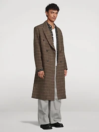 Whale Wool Coat Dorf Check
