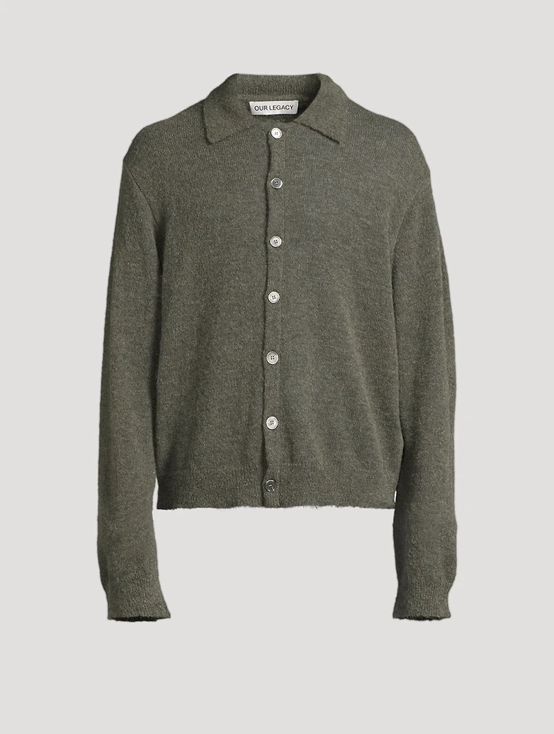 Alpaca and Wool Polo Sweater