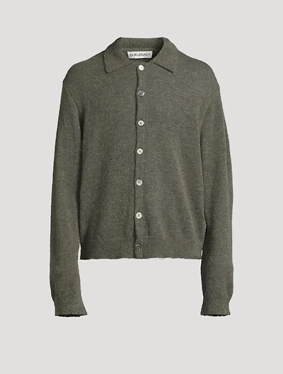 Alpaca and Wool Polo Sweater