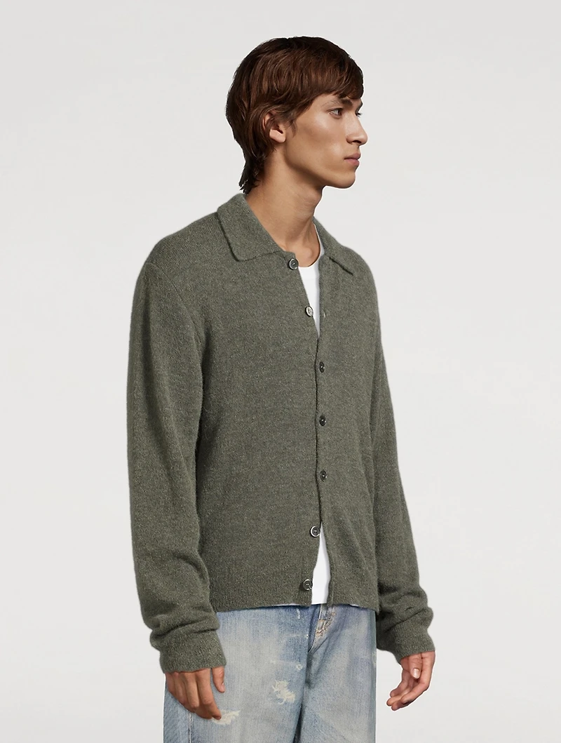 Alpaca and Wool Polo Sweater