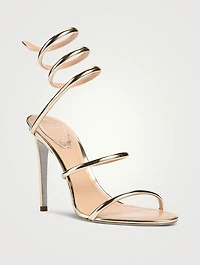 Cleo Mirror Leather Sandals