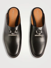 T-Bar Leather Mules