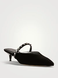 Revel Embellished Nylon Mules