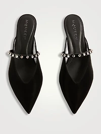 Revel Embellished Nylon Mules