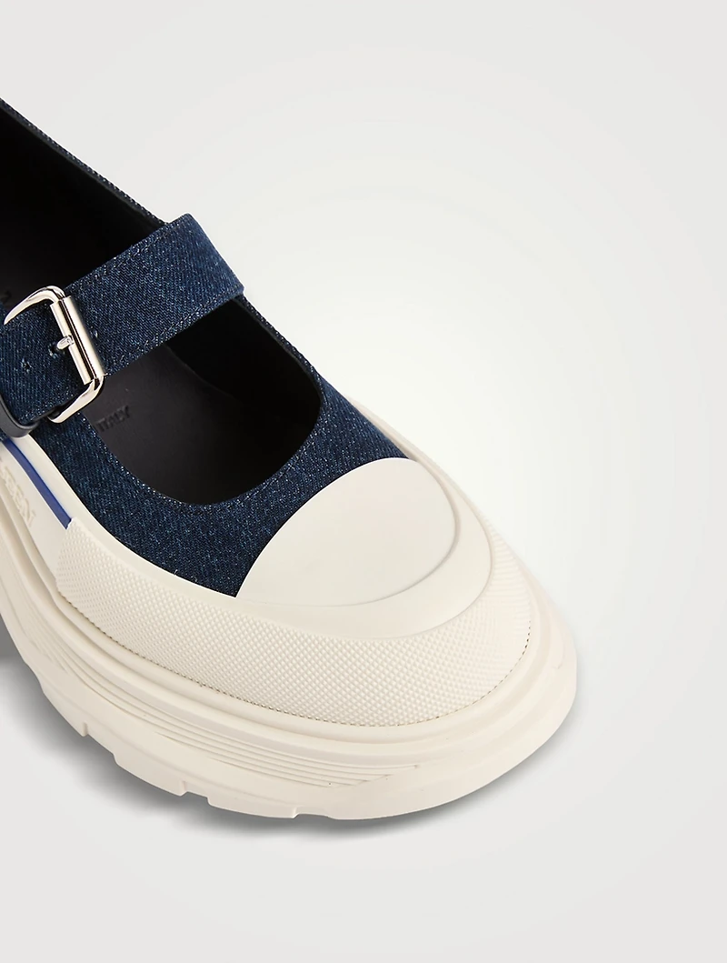 Tread Slick Denim Mary Jane Sneakers