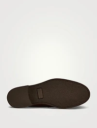 Como Woven Leather Penny Loafers
