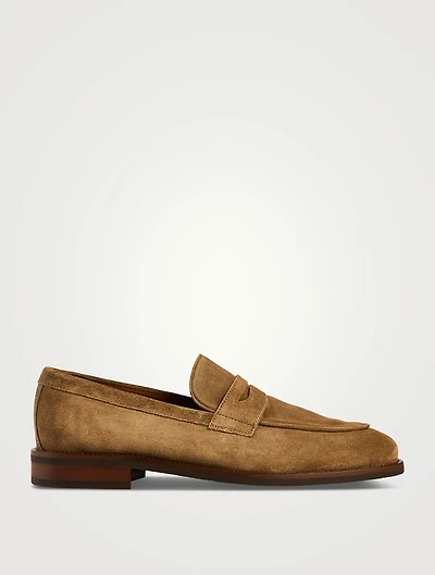 Como Suede Penny Loafers