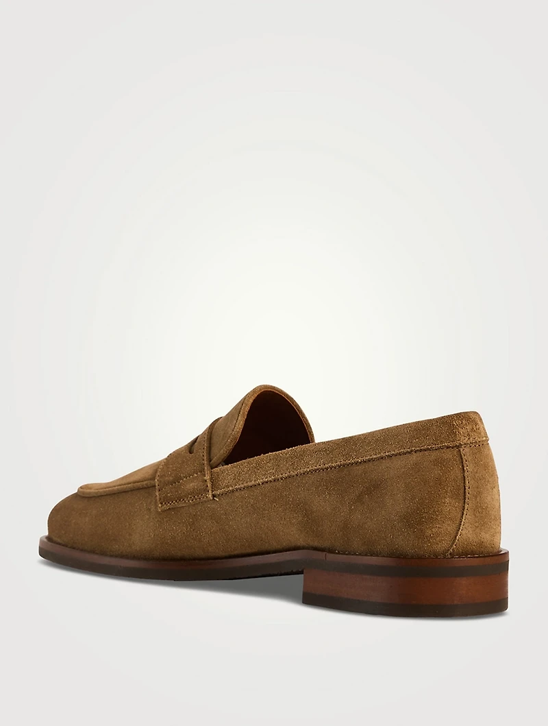 Como Suede Penny Loafers