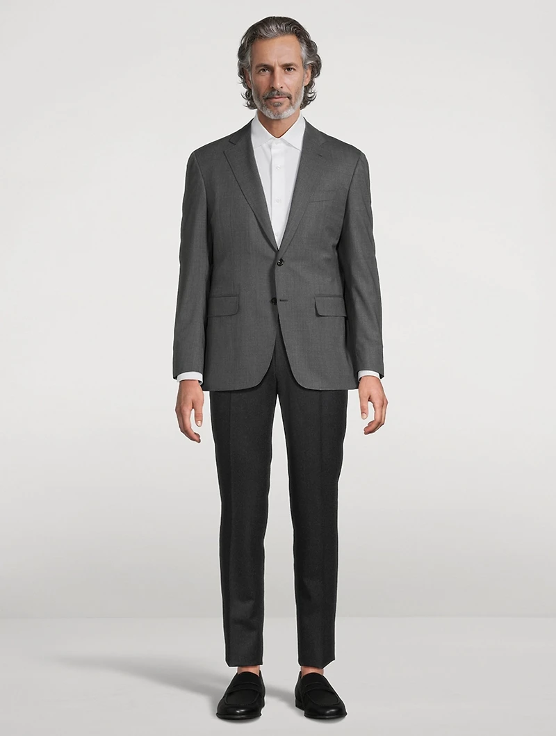 Wool Flannel Dress Pants