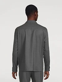 Wool Stretch Overshirt
