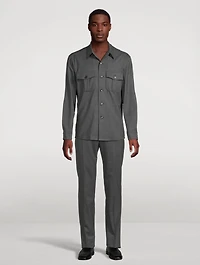 Wool Stretch Overshirt