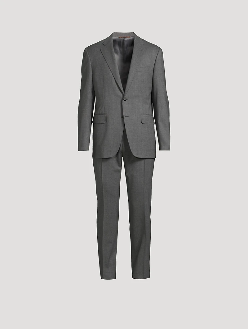 Stretch Wool Two-Piece Suit