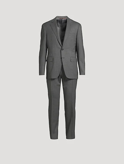 Stretch Wool Two-Piece Suit