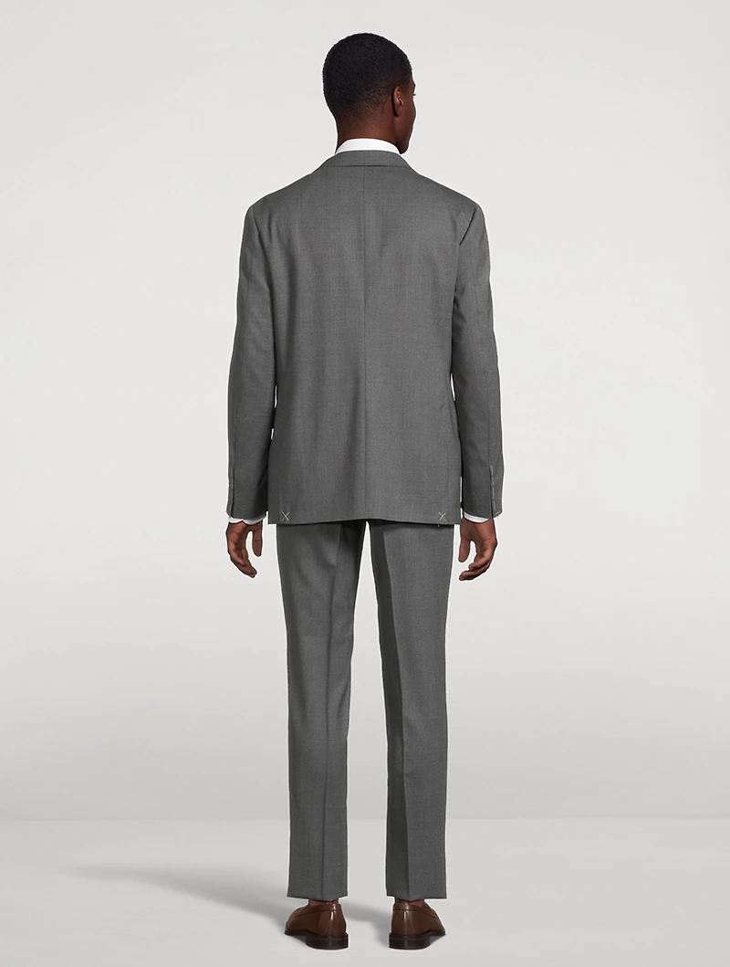 Stretch Wool Two-Piece Suit