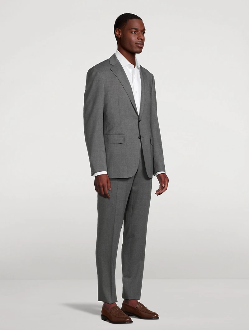 Stretch Wool Two-Piece Suit
