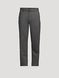 Wool Stretch Belted Pants