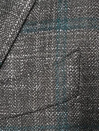 Wool Silk And Cashmere Jacket Check Print