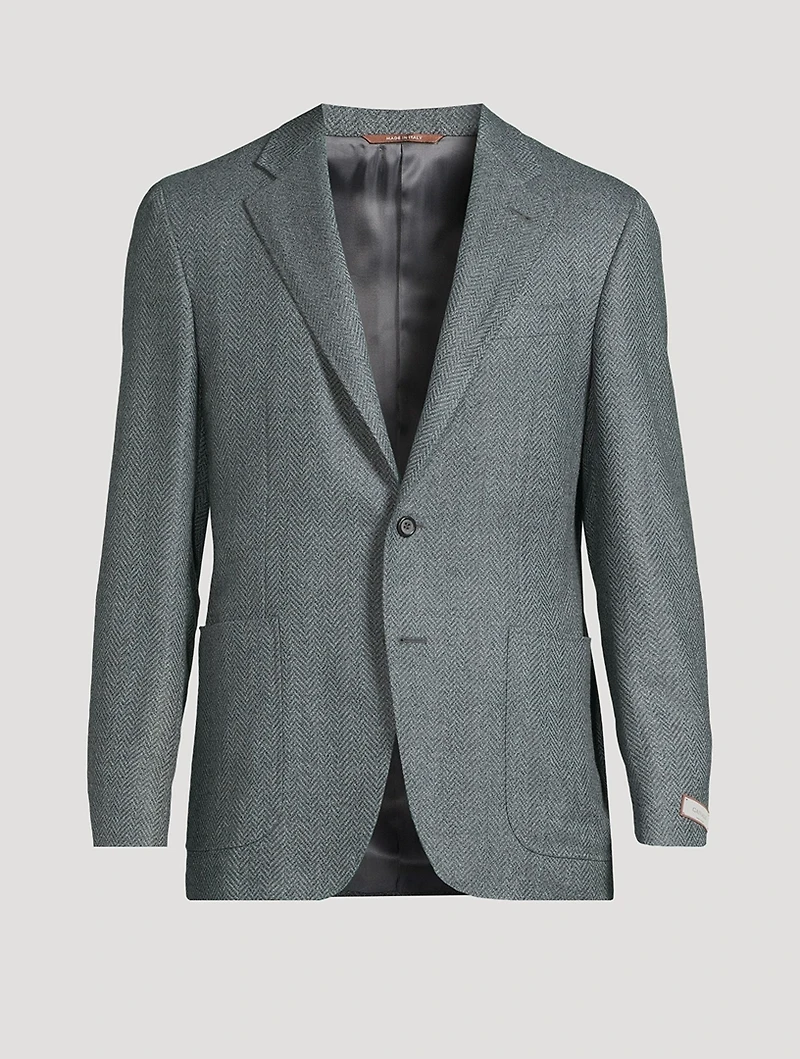 Wool Herringbone Jacket