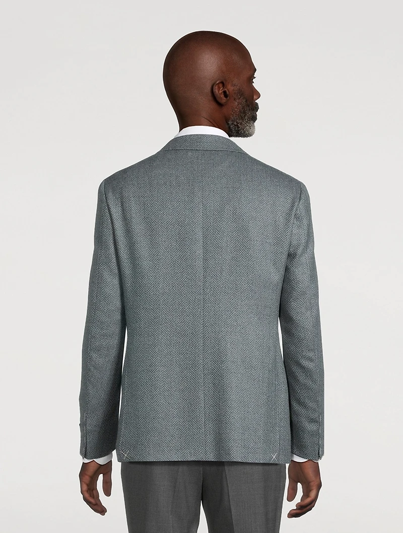 Wool Herringbone Jacket