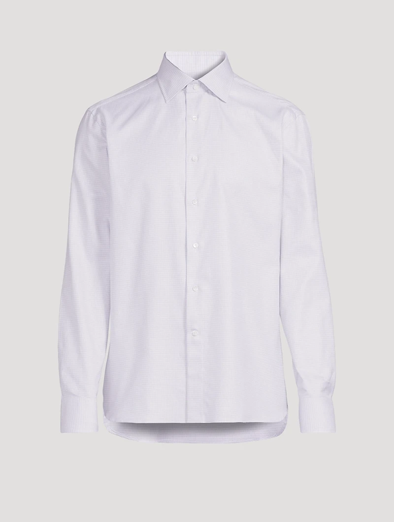 Textured Cotton Dress Shirt