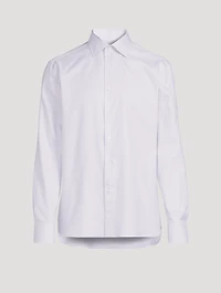 Textured Cotton Dress Shirt