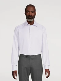 Textured Cotton Dress Shirt
