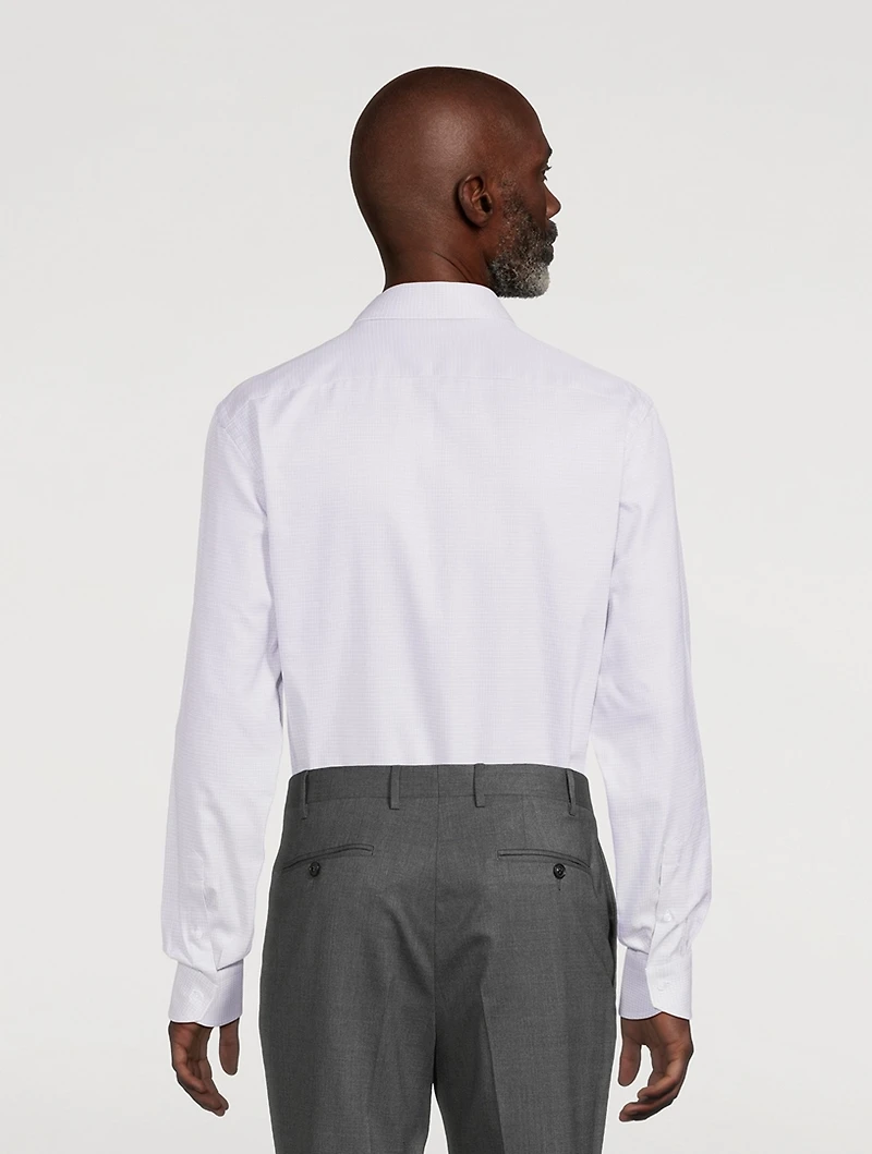 Textured Cotton Dress Shirt