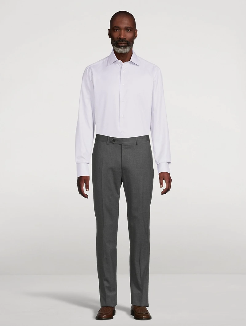 Textured Cotton Dress Shirt
