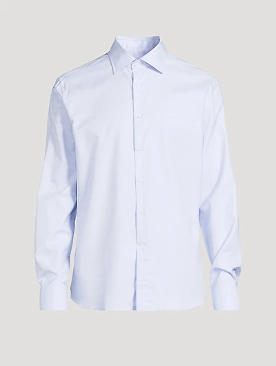 Cotton Dress Shirt Check Print