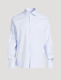 Cotton Dress Shirt Check Print