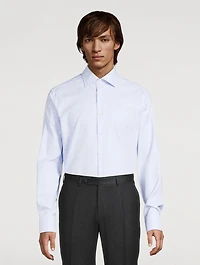 Cotton Dress Shirt Check Print