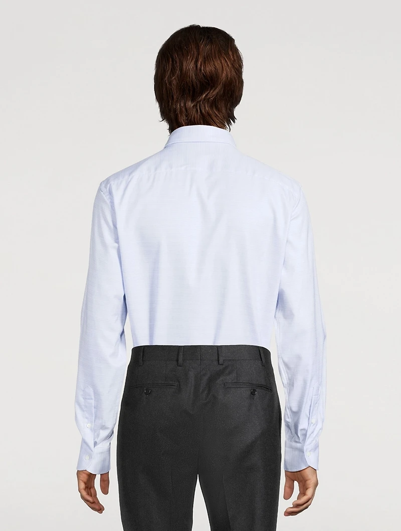 Cotton Dress Shirt Check Print